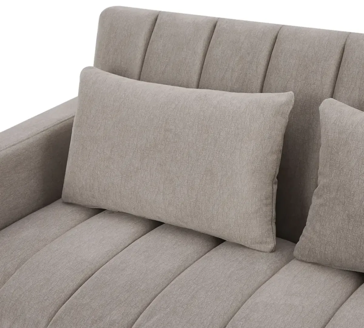 Merax Convertible Sofa Bed Loveseat with 3 USB Ports