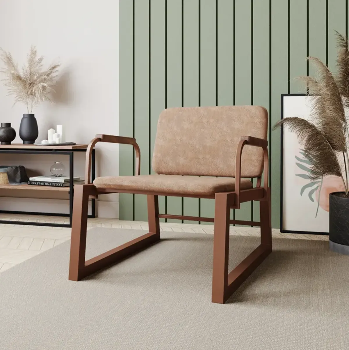 Whythe Brown Accent Chair
