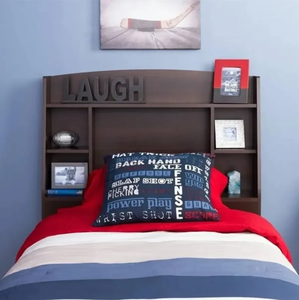 Hivvago Bookcase Storage Headboard