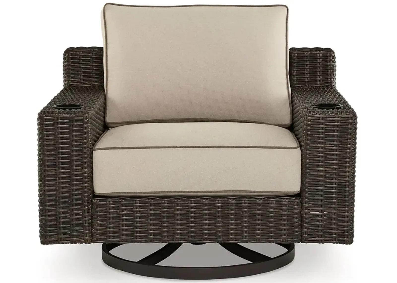 Coastline Bay Outdoor Swivel Lounge with Cushion