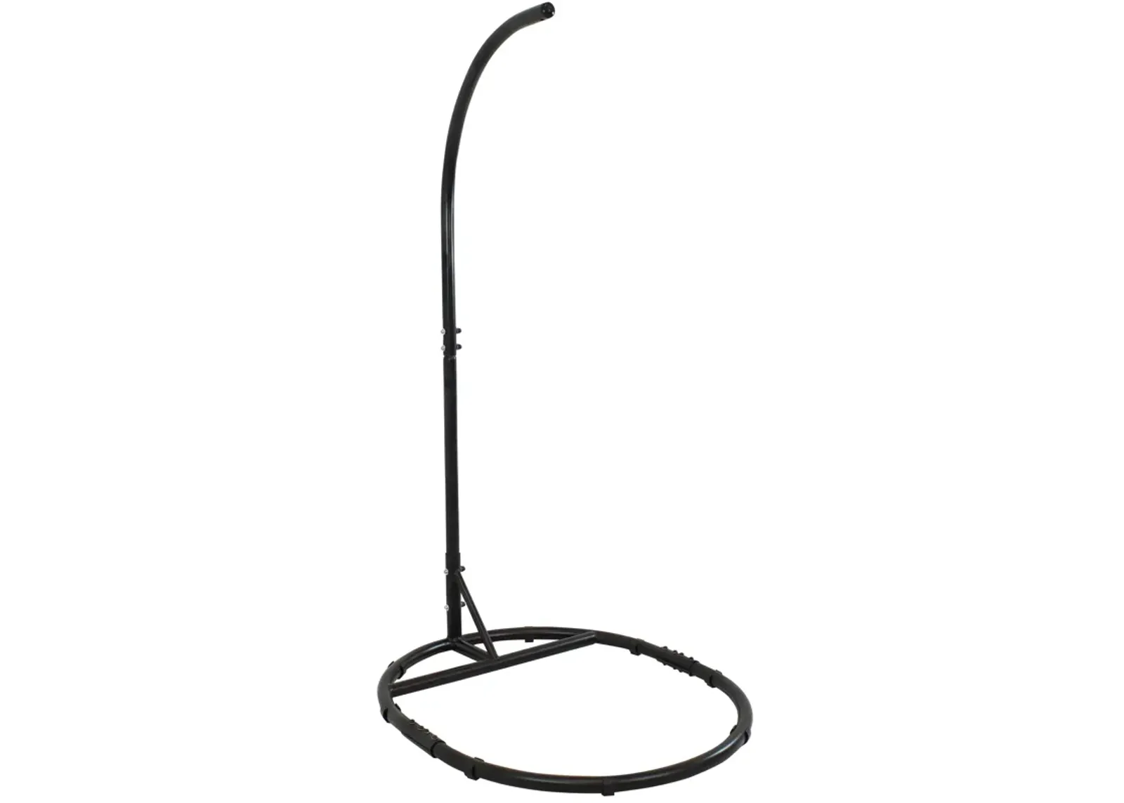 Sunnydaze Rounded Base Powder-Coated Steel Egg Chair Stand - 76 in