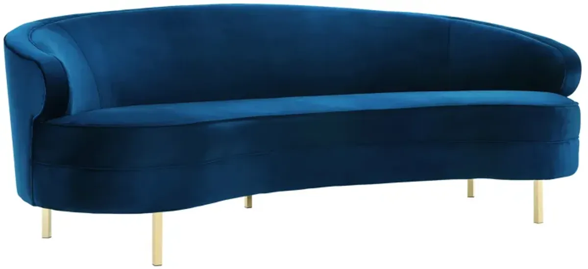 Baila Navy Velvet Sofa