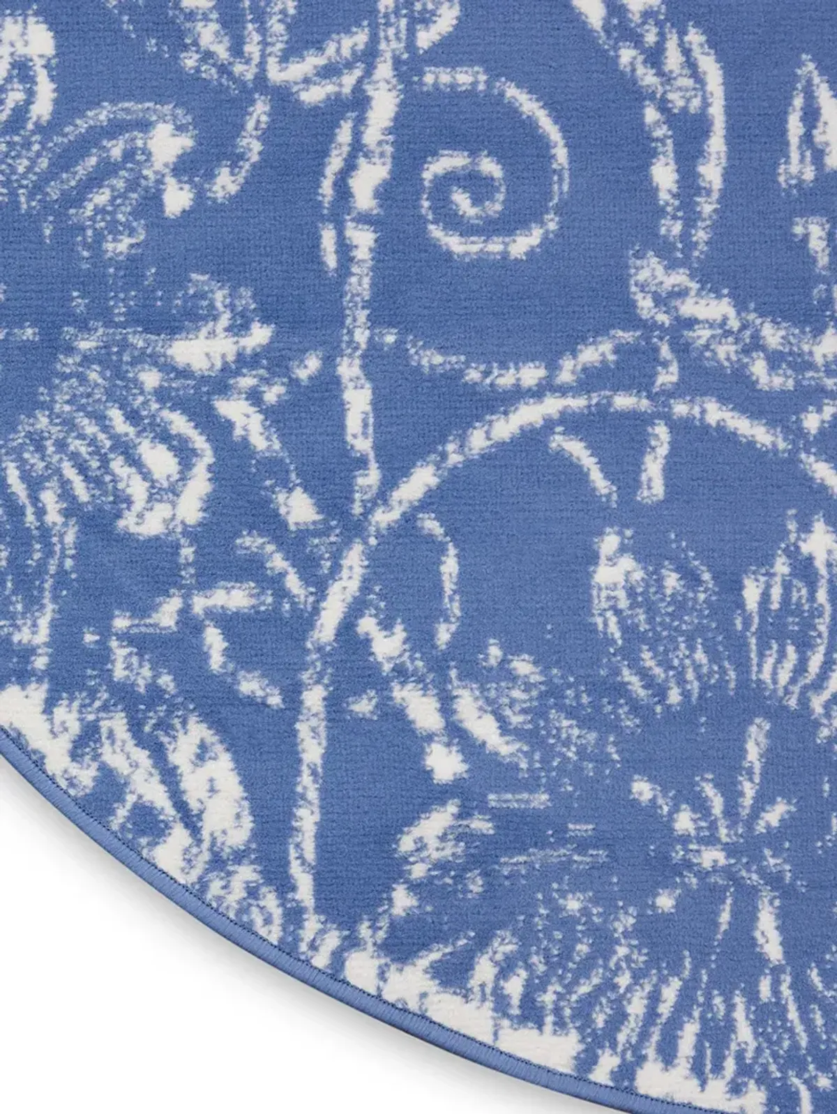 Whimsicle WHS05 Blue 5' x Round Rug