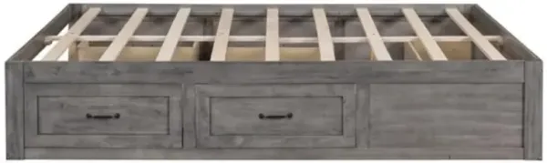 Modern Platform Bed Frame with 6 Built-in Drawers for Extra Storage Space
