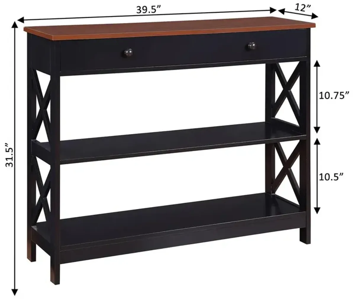 Convience Concept, Inc. Oxford 1 Drawer Console Table with Shelves