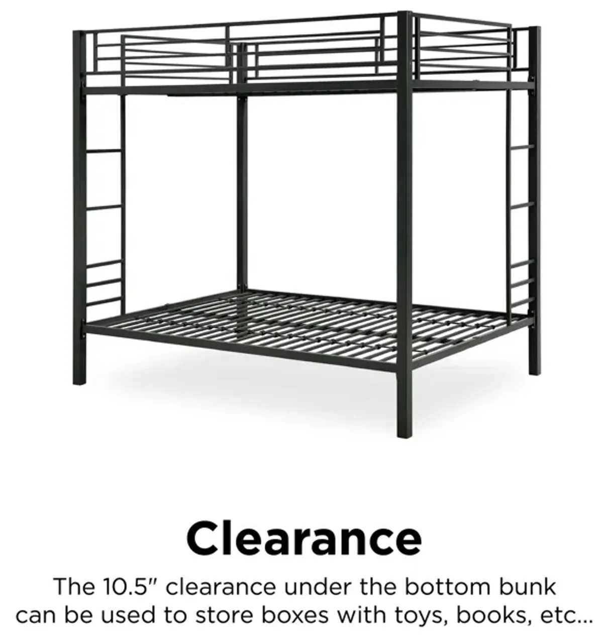 Atwater Living Parker Full over Full Metal Bunk Bed