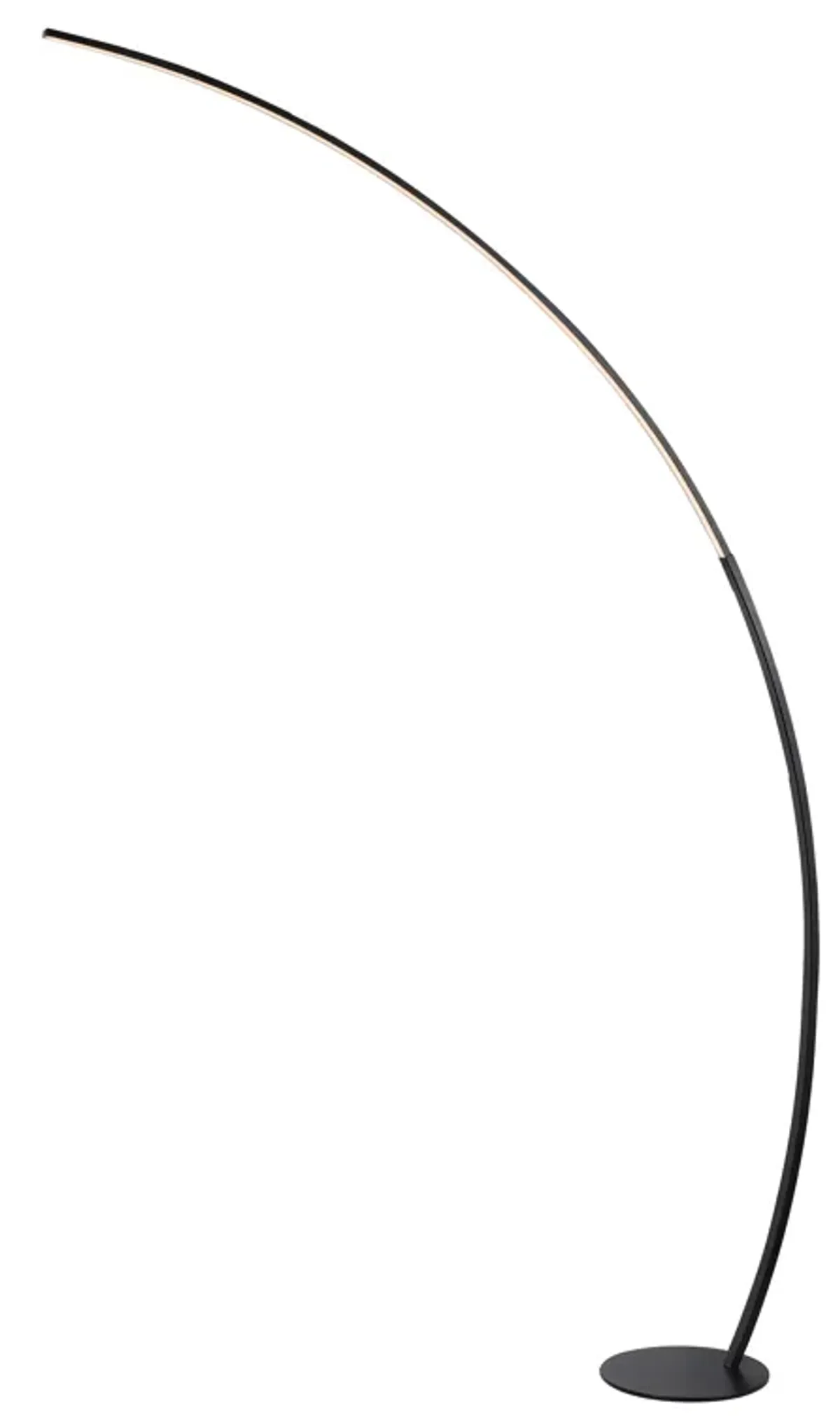 Enzo Contemporary Minimalist Metal Arc Dimmable Integrated LED Floor Lamp