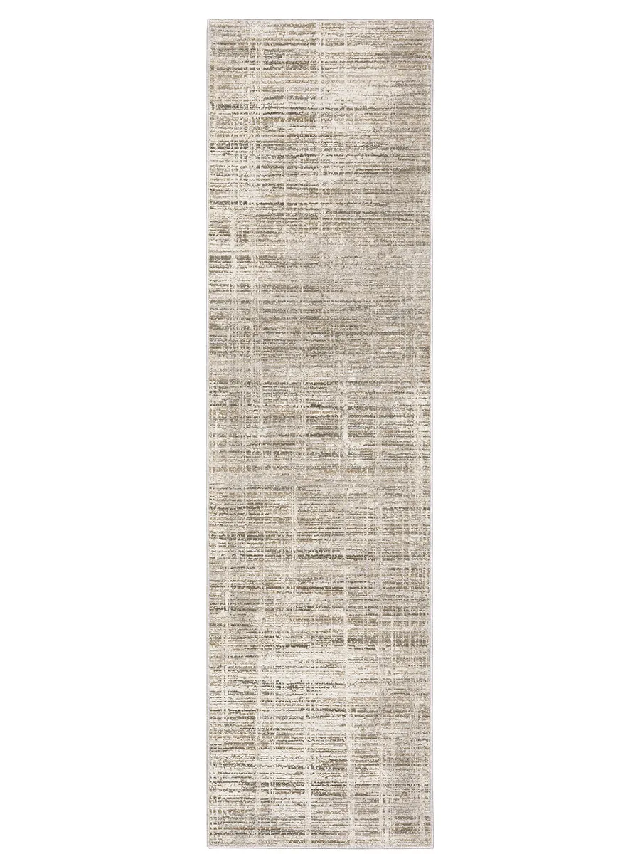 Nebulous 2'3" x 7'6" Beige Rug