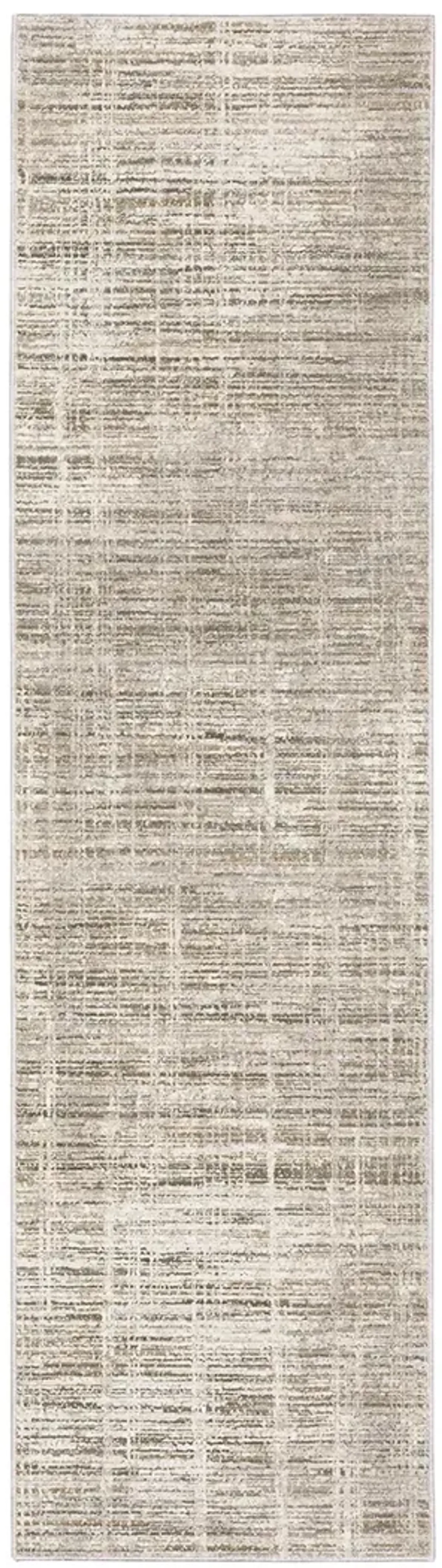 Nebulous 2'3" x 7'6" Beige Rug