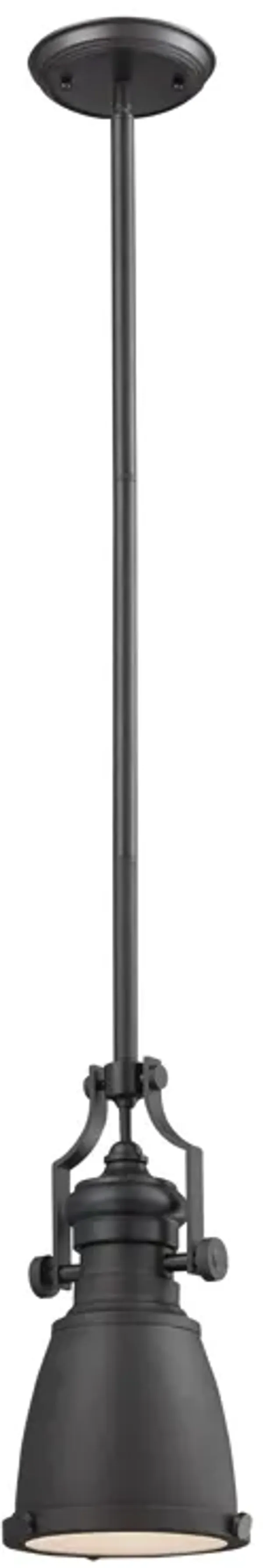 Chadwick 8'' Wide 1-Light Matte Black Mini Pendant