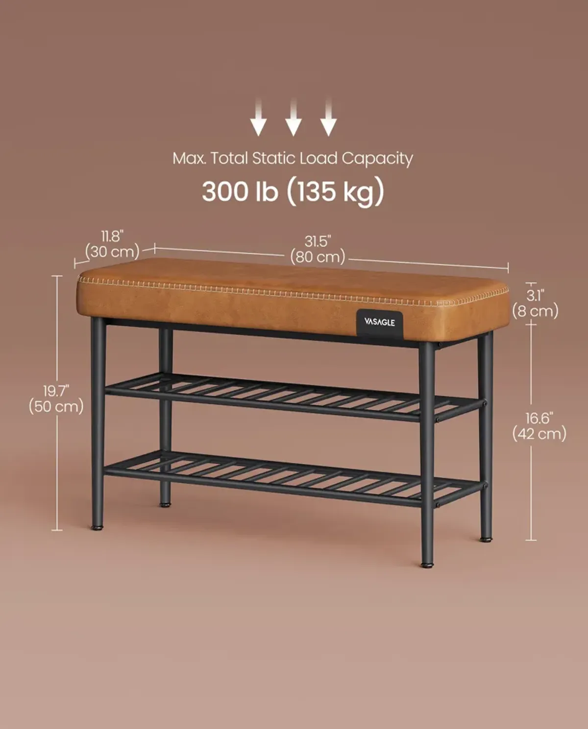 Shoe Bench with Metal Shelves: Stylish and Functional Storage for Organized Entryways