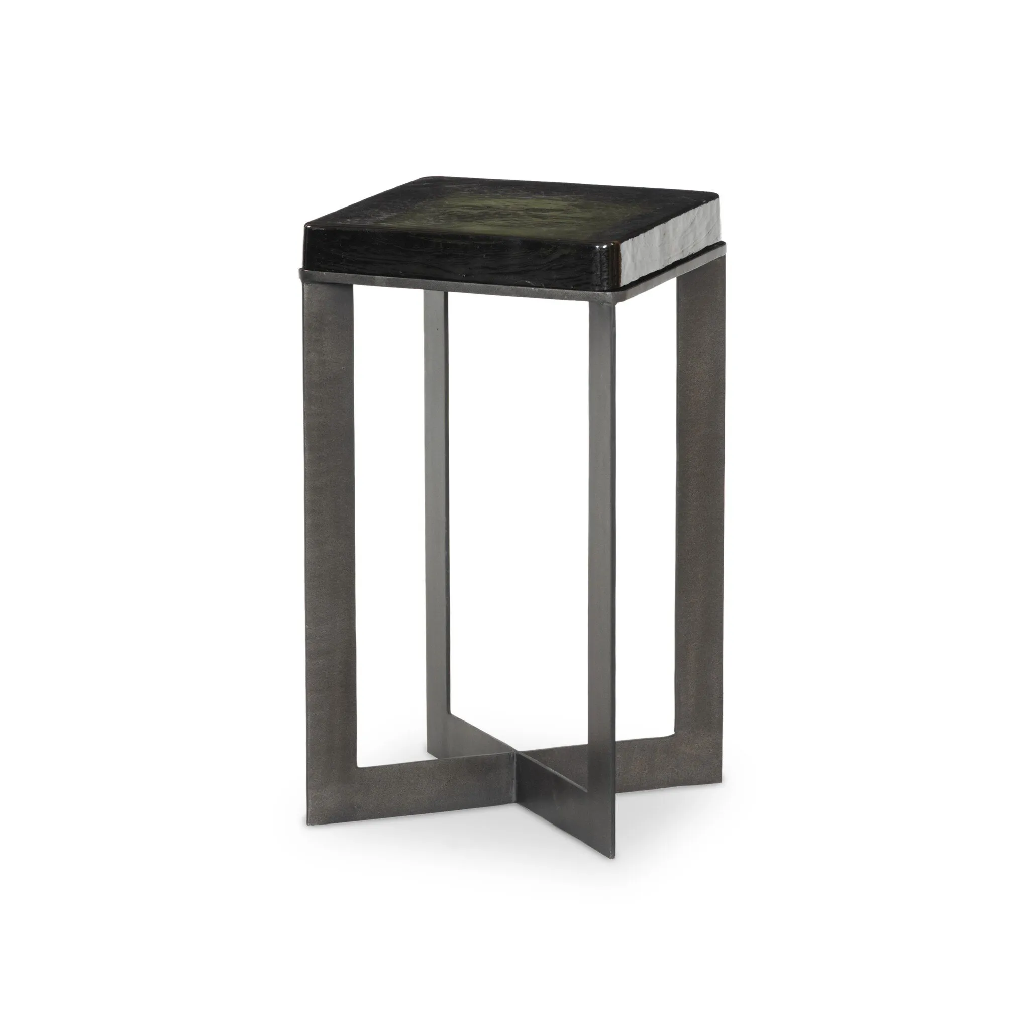 Lennie Cast Glass End Table