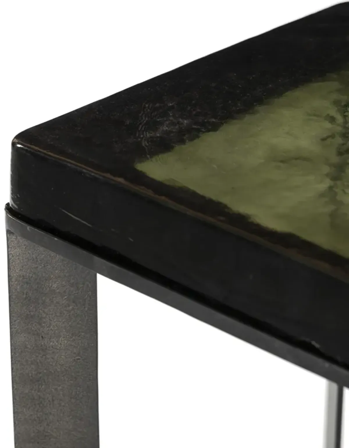 Lennie Cast Glass End Table