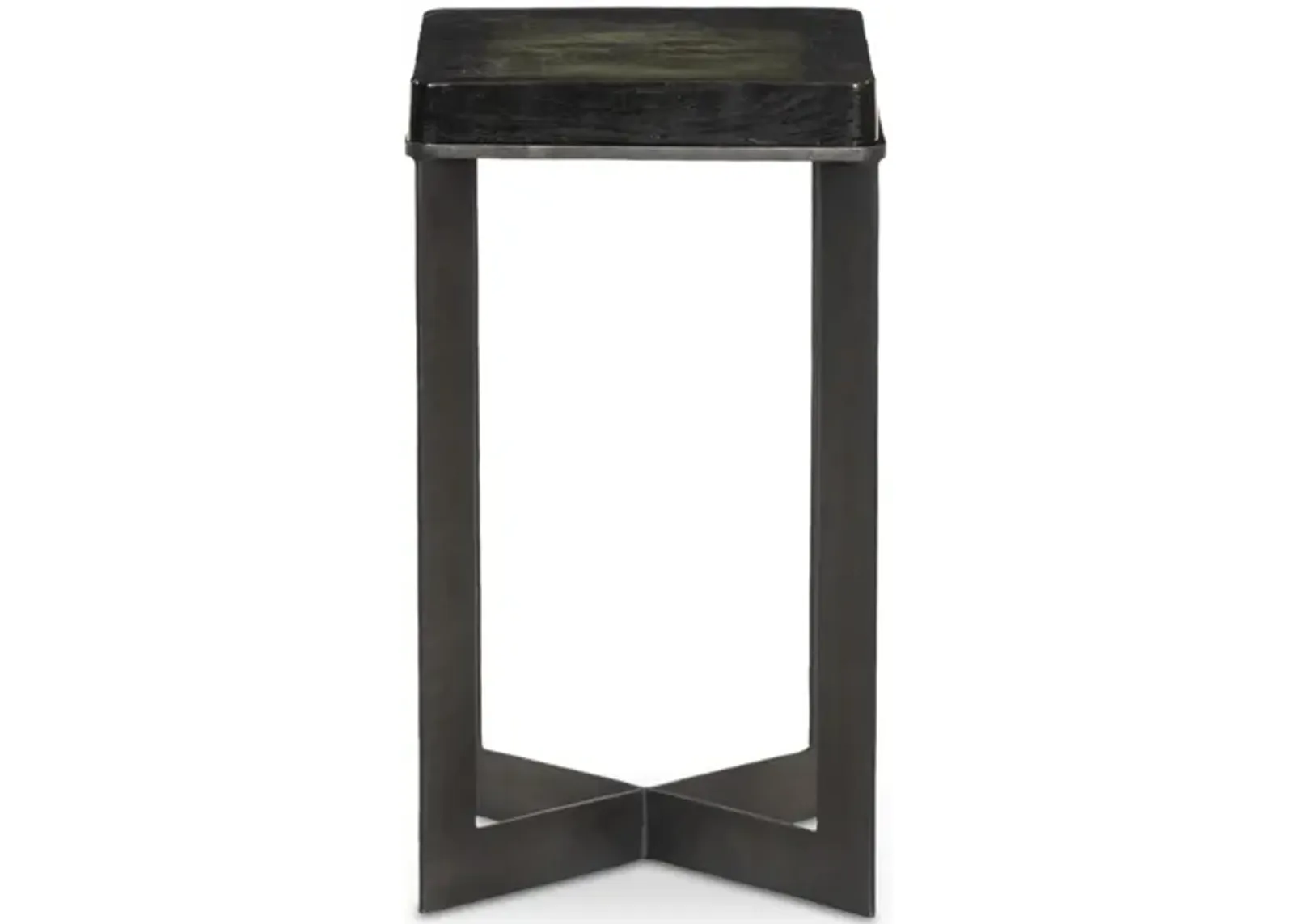 Lennie Cast Glass End Table