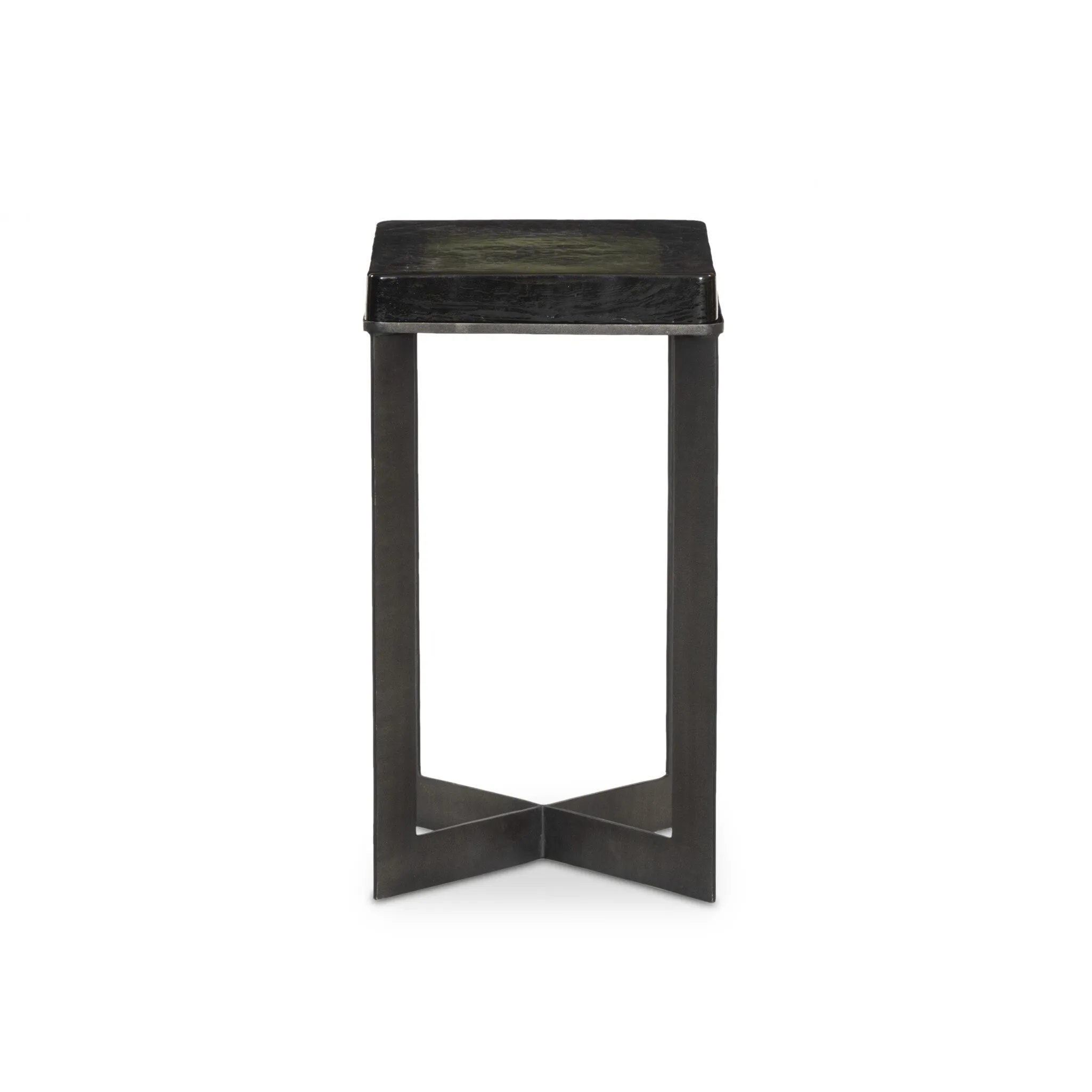 Lennie Cast Glass End Table