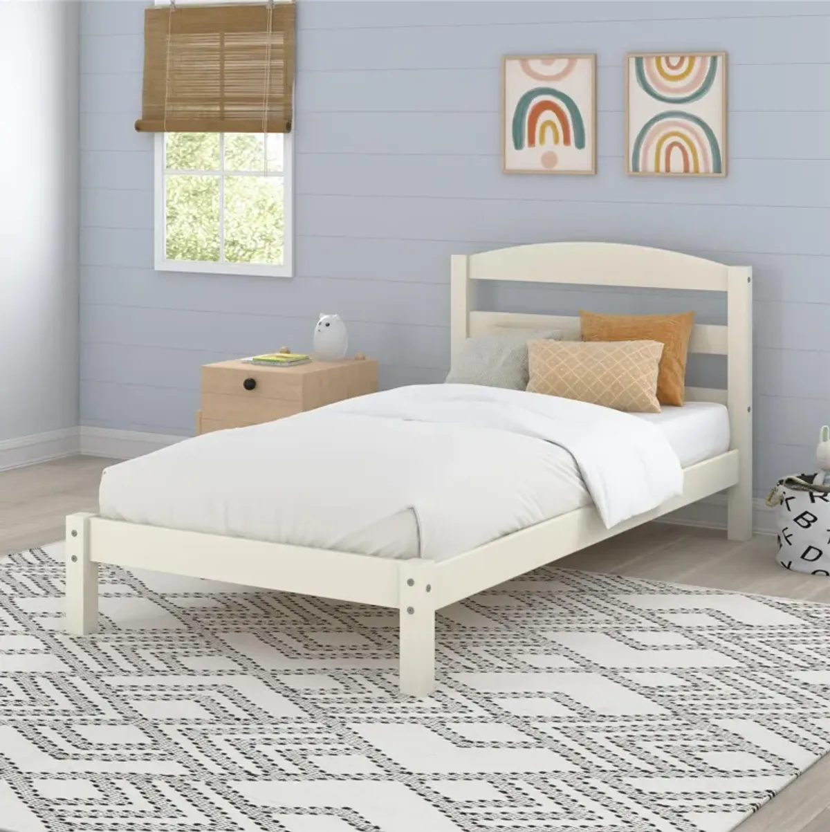 DHP Braylon Twin Bed, White