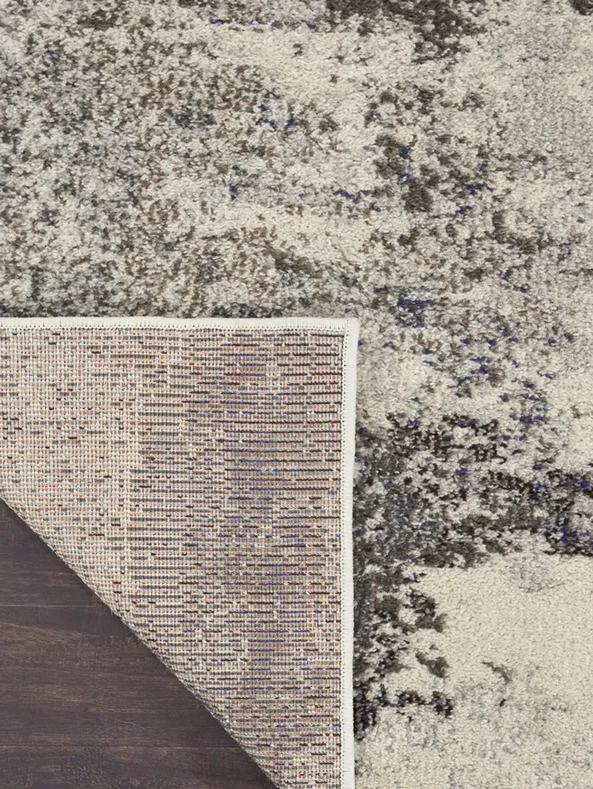 Celestial CES02 Ivory/Gray 7’10” x Round Rug