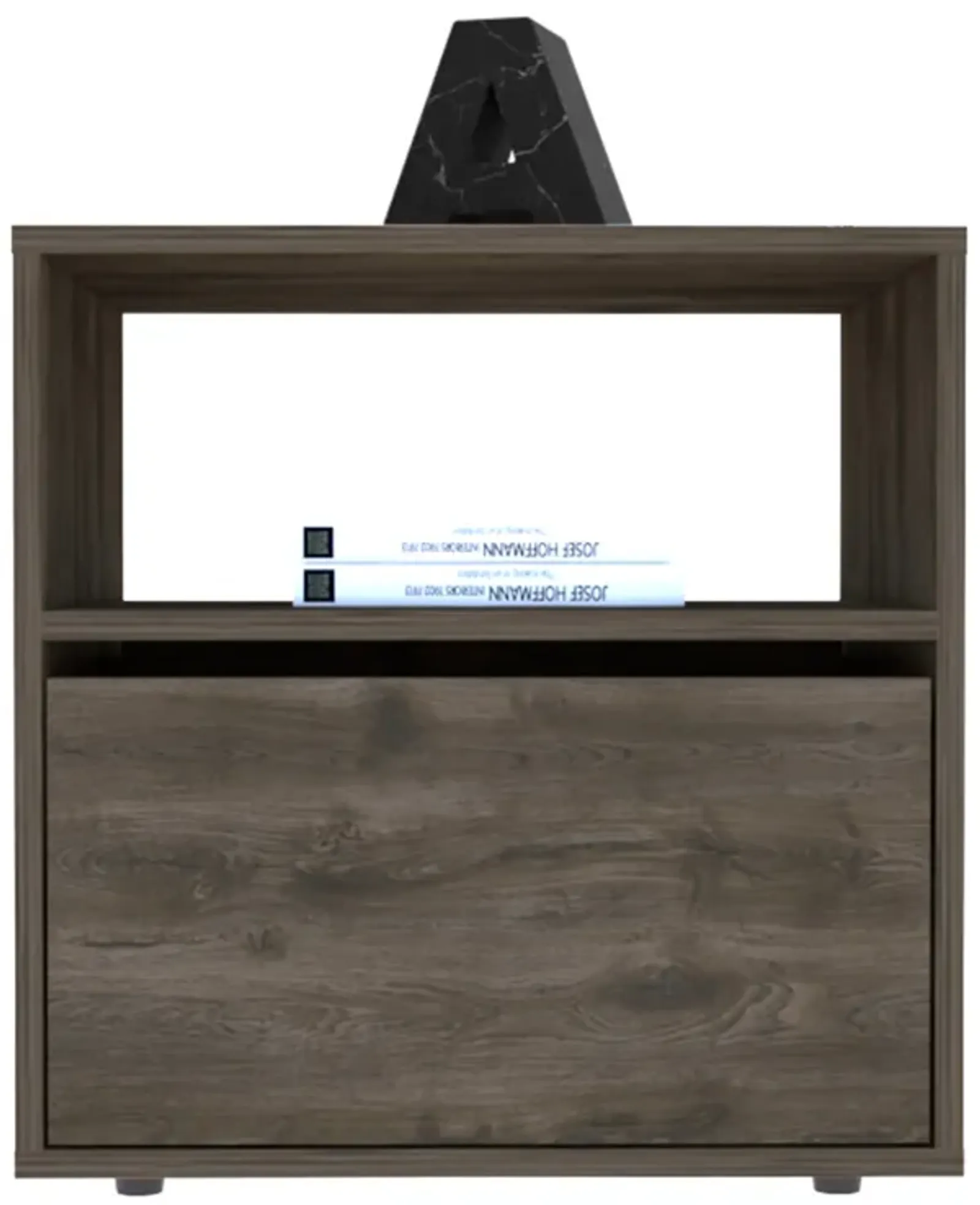 Nightstand Forum, Bedroom, Dark Brown / Black