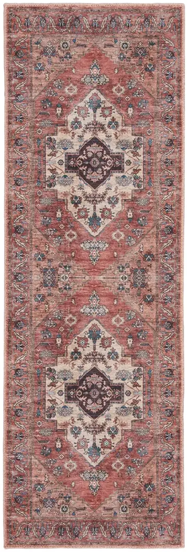 Grand Washables GRW03 Rust/Multicolor 2' x 6' Rug