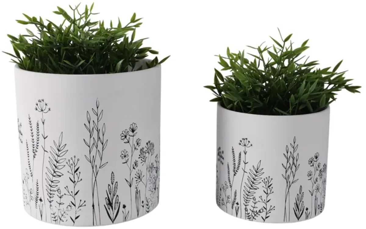 Wildflower Field Planters (Set of 2)