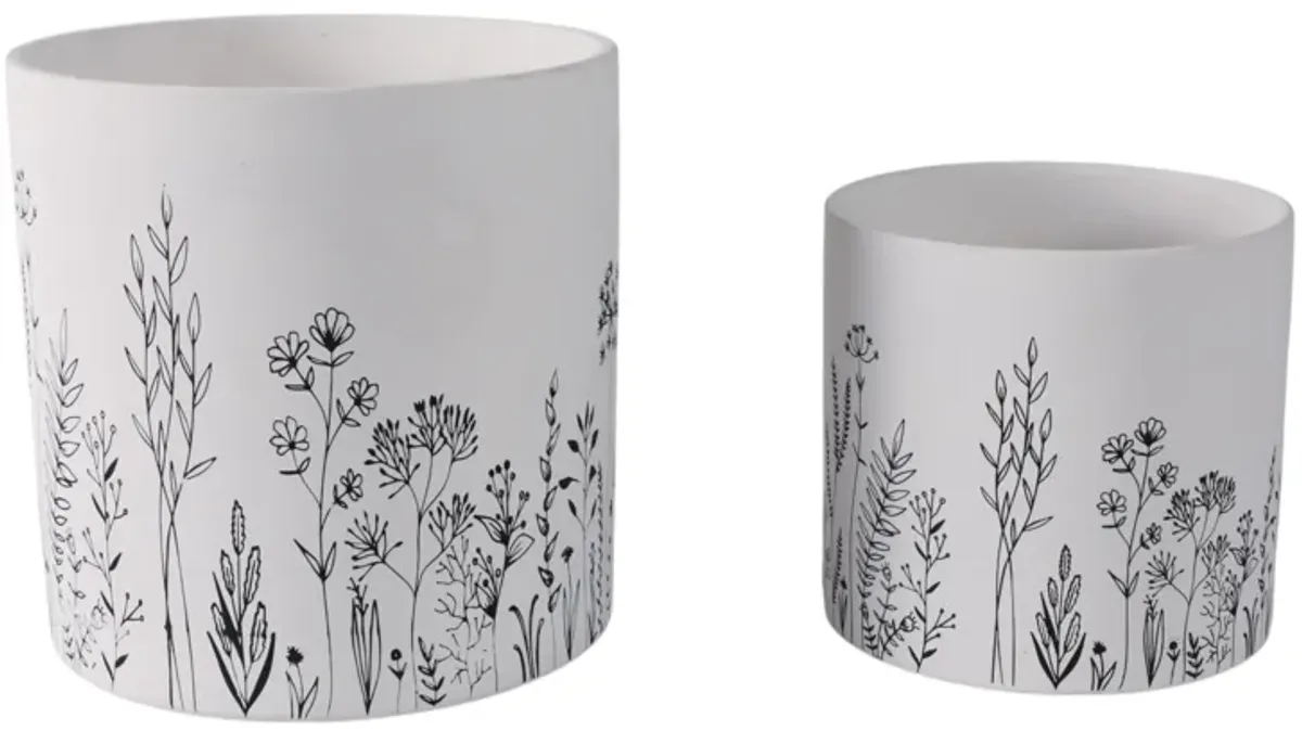 Wildflower Field Planters (Set of 2)