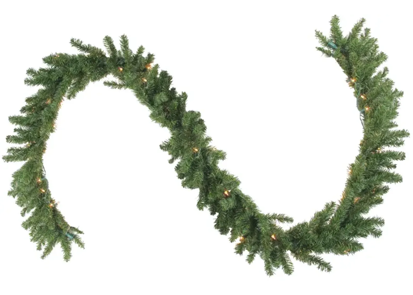 9' x 12" Pre-Lit Canadian Pine Artificial Christmas Garland - Clear Lights