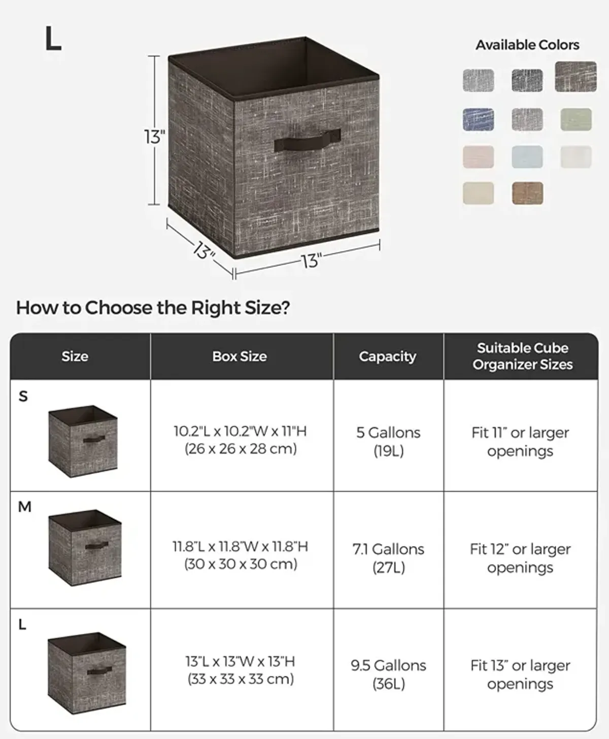 Non-Woven Fabric Storage Cubes with Double Handles