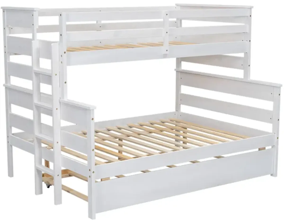 Merax Modern Bunk Bed with Trundle