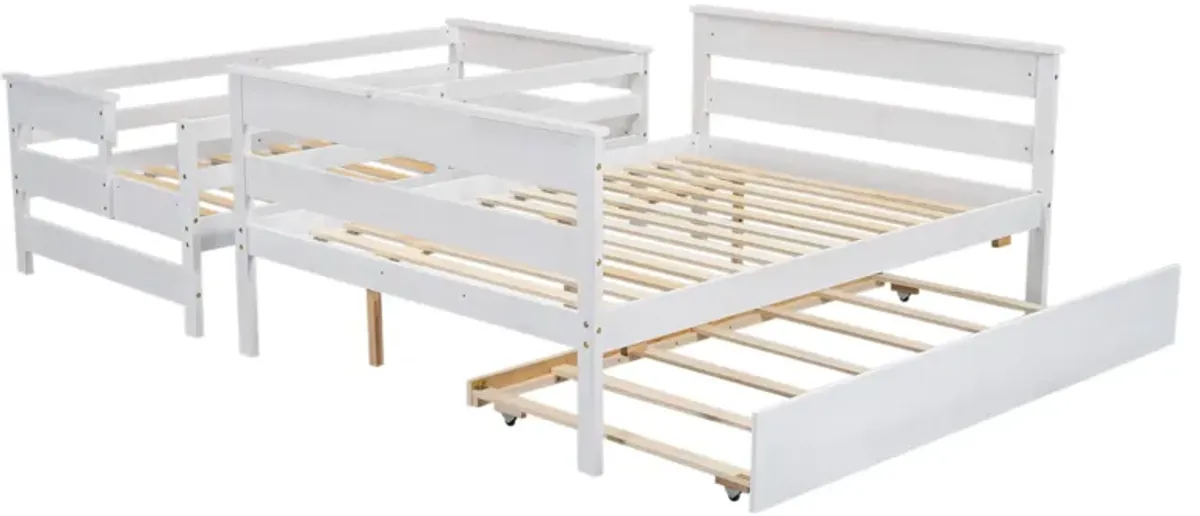 Merax Modern Bunk Bed with Trundle