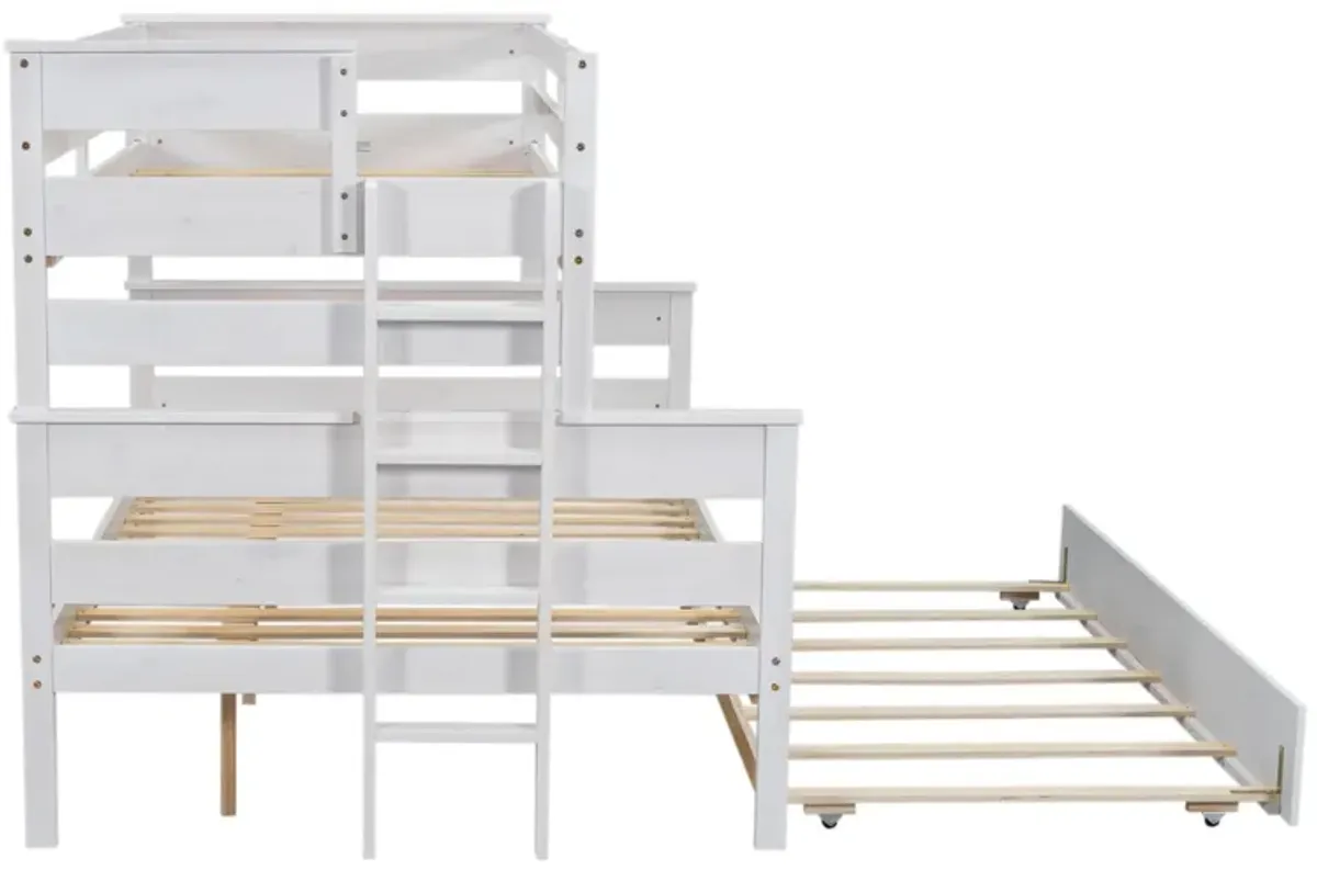 Merax Modern Bunk Bed with Trundle