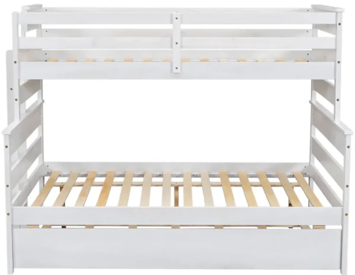 Merax Modern Bunk Bed with Trundle