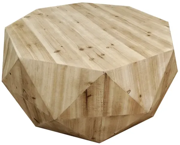 38.58"Threedimensional Embossed Pattern Design American Retro Style Coffee Table
