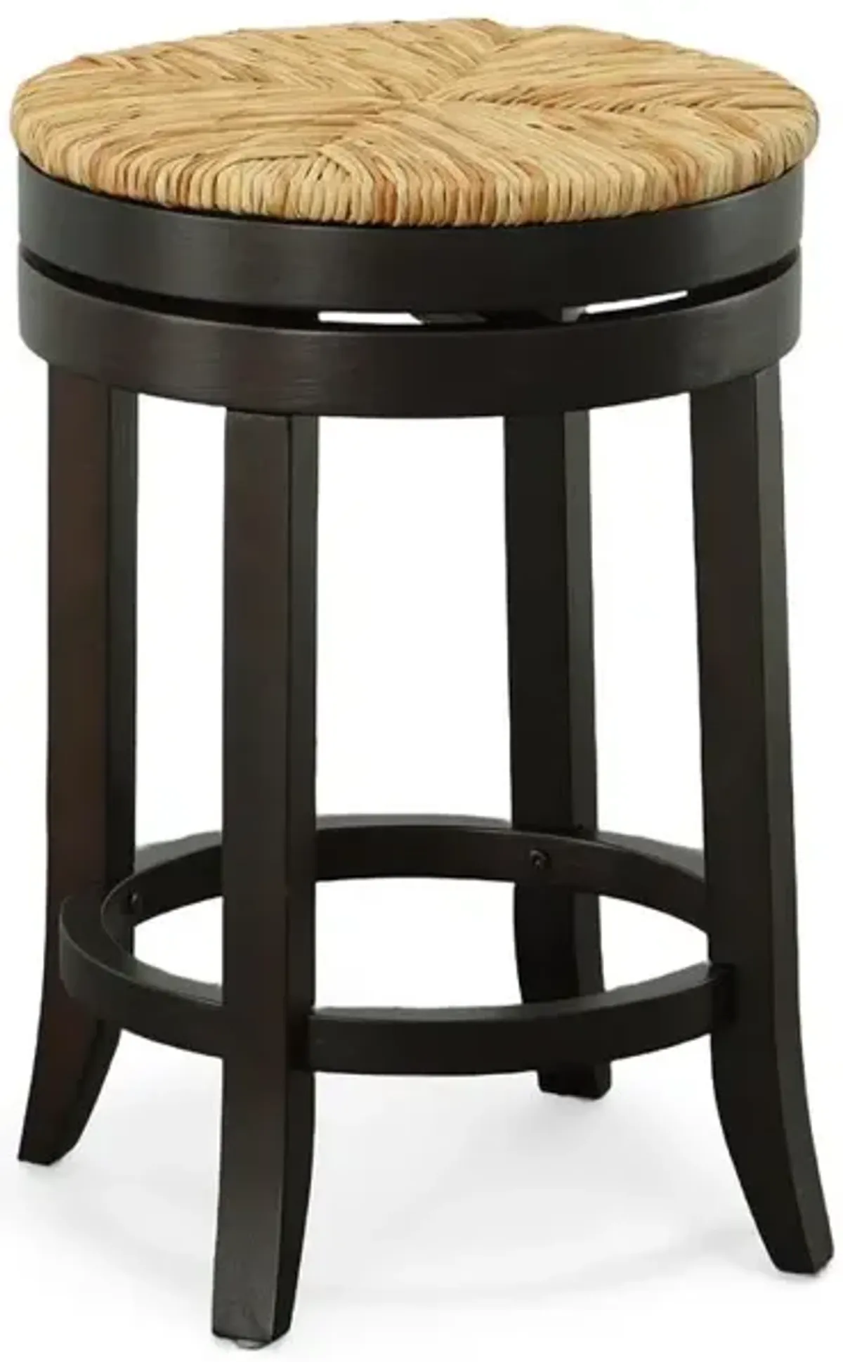 Carolina Living Irving 24 Swivel Rush Seat Counter Stool - Espresso