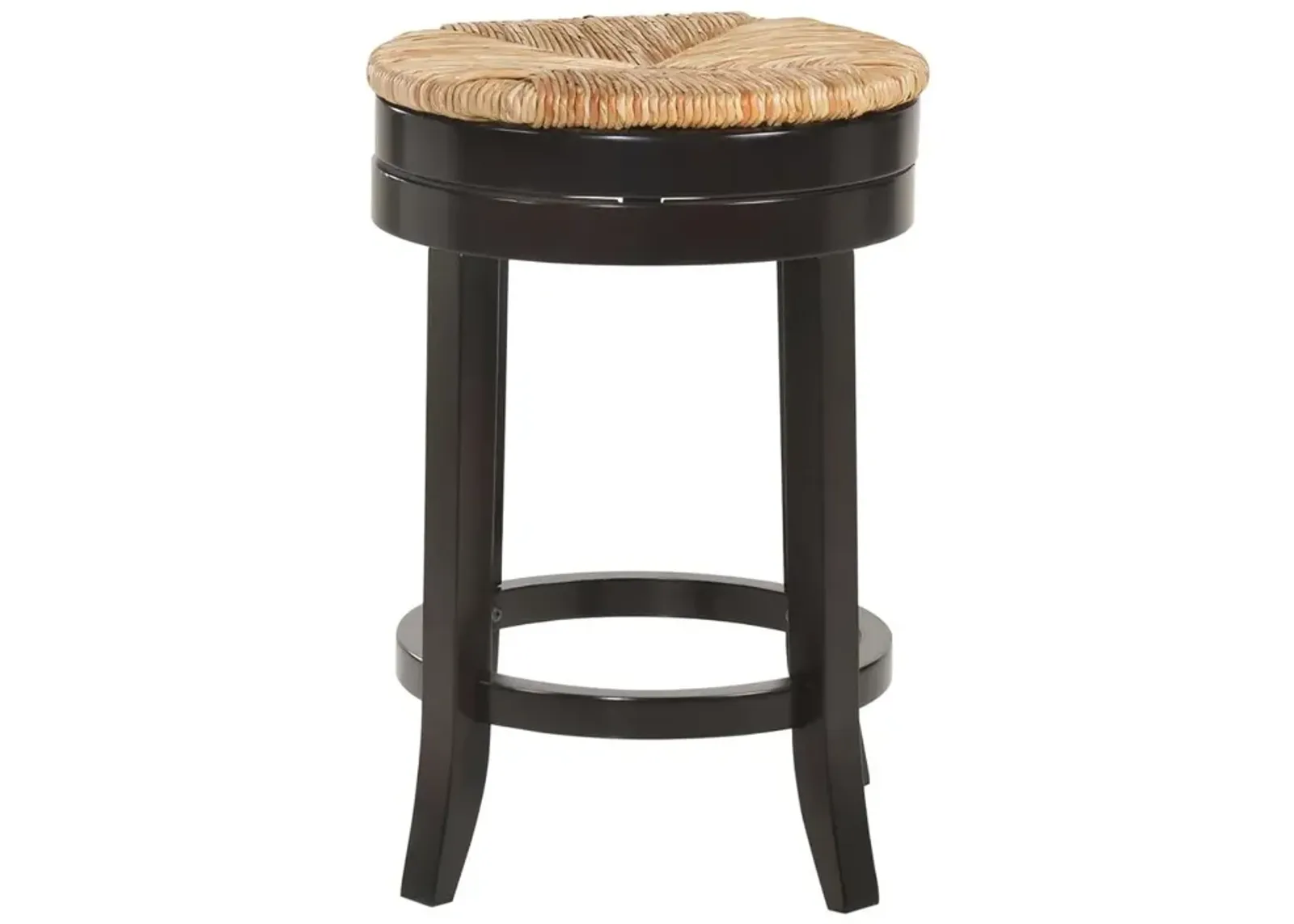 Carolina Living Irving 24 Swivel Rush Seat Counter Stool - Espresso