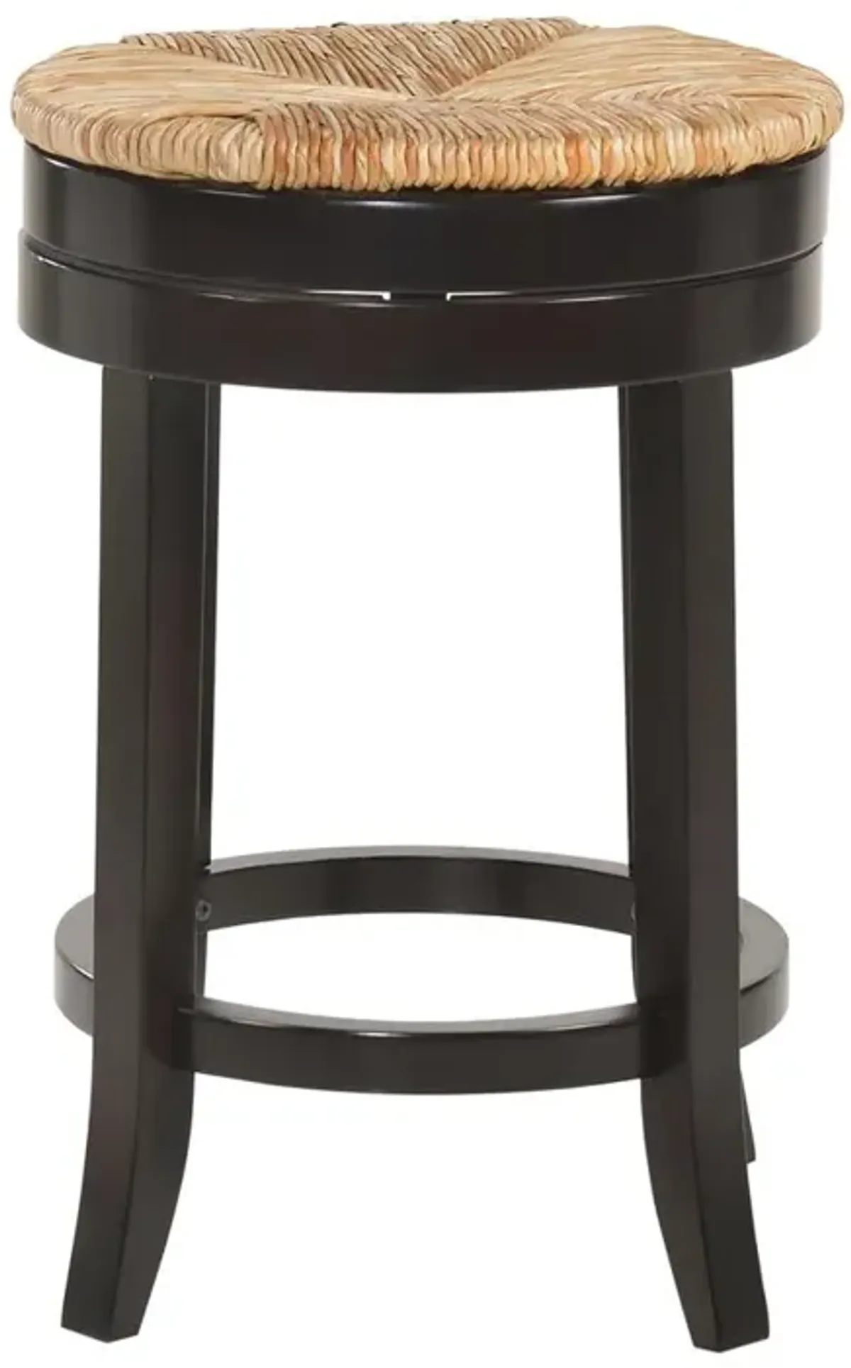 Carolina Living Irving 24 Swivel Rush Seat Counter Stool - Espresso