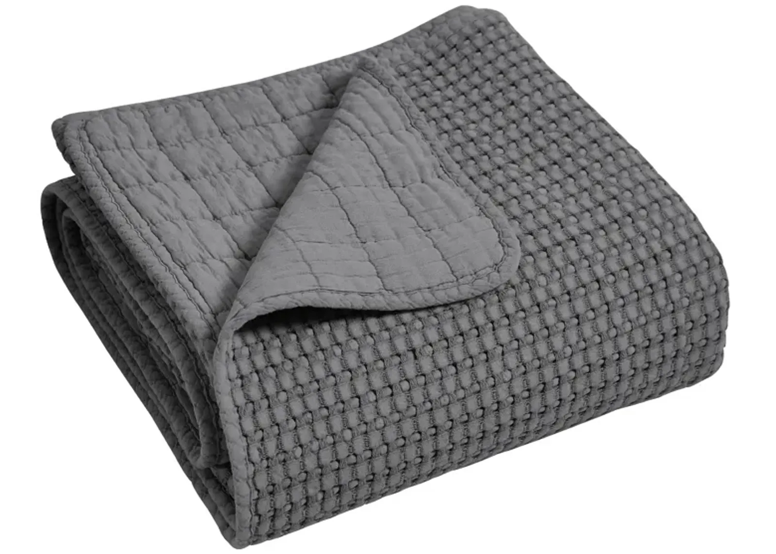 Mills Waffle Quilted Throw - Levtex Home