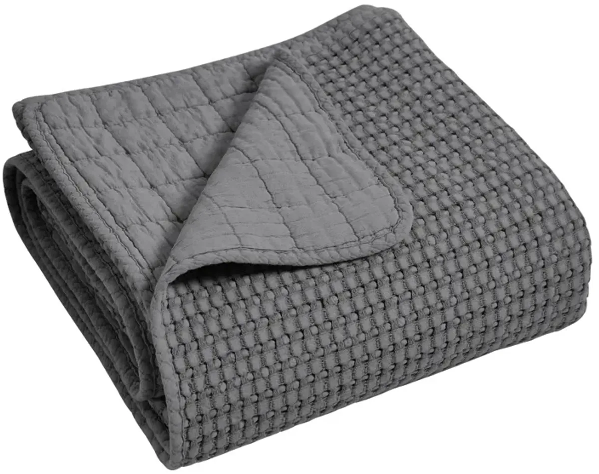 Mills Waffle Quilted Throw - Levtex Home