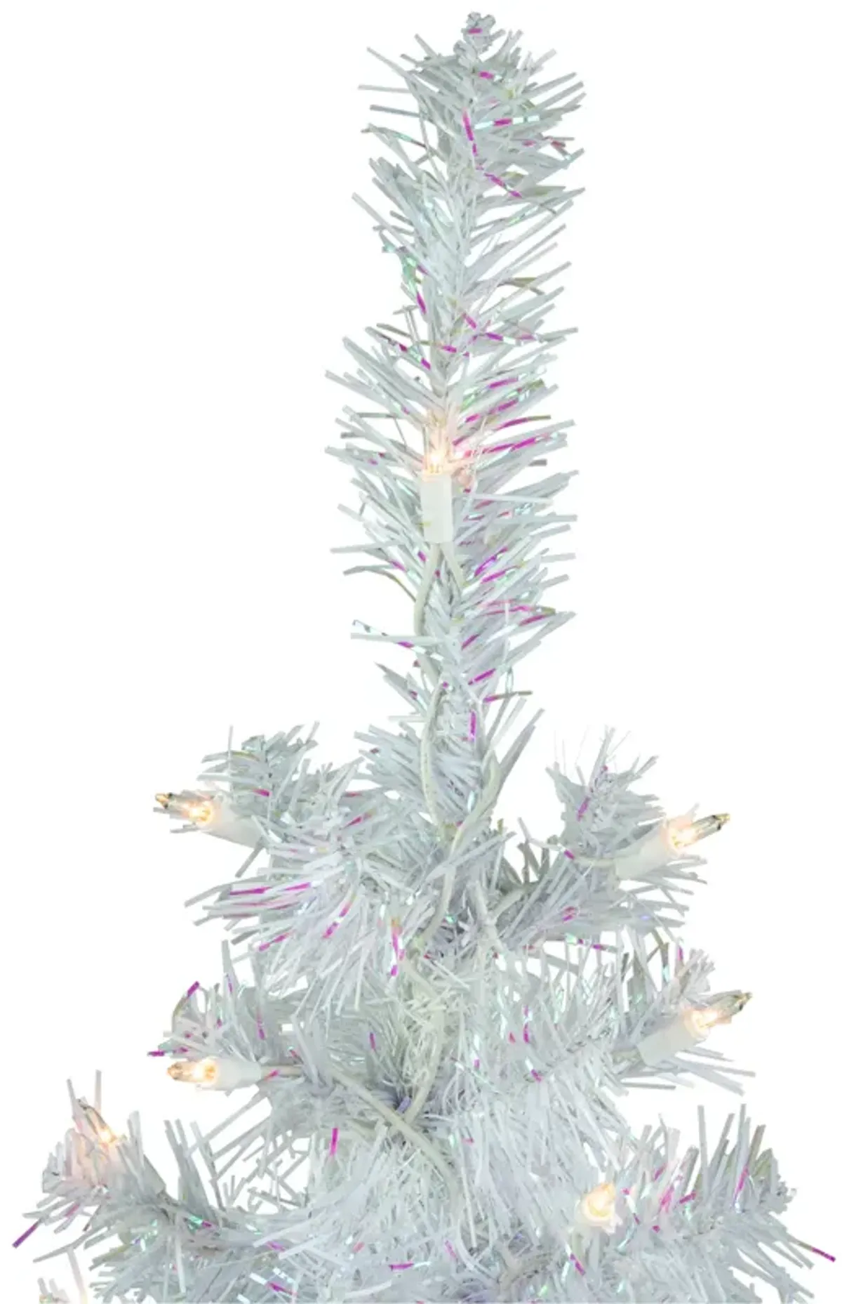 3' Pre-lit Rockport White Pine Artificial Christmas Tree  Clear Lights