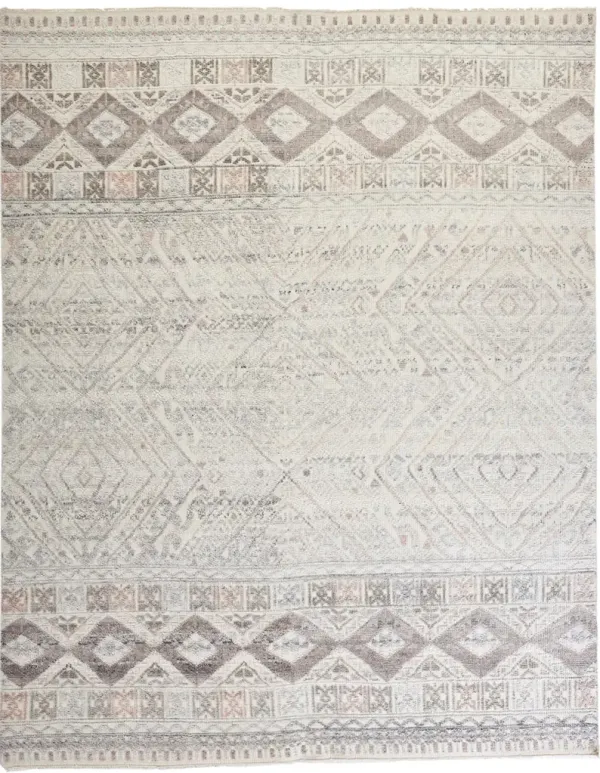 Payton 6495F Gray/Ivory/Pink 2'6" x 10' Rug