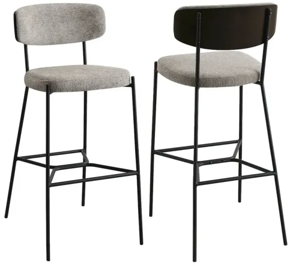 Elison Pub Height Bar Stool Light Brown (Set of 2)