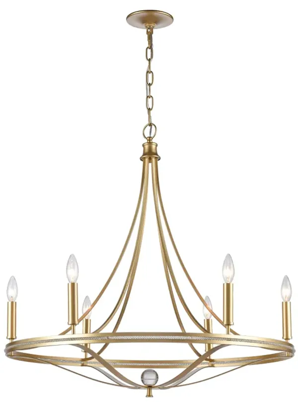 Noura 31.5'' Wide 6-Light Chandelier