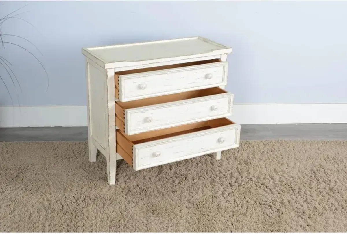 Sunny Designs White Sand Side Chest