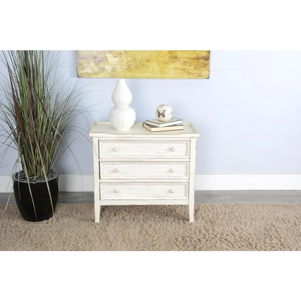 Sunny Designs White Sand Side Chest