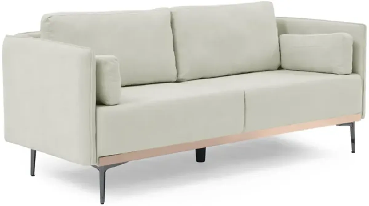 Merax Simple Style 3-Seat Linen Fabric Sofa Couch