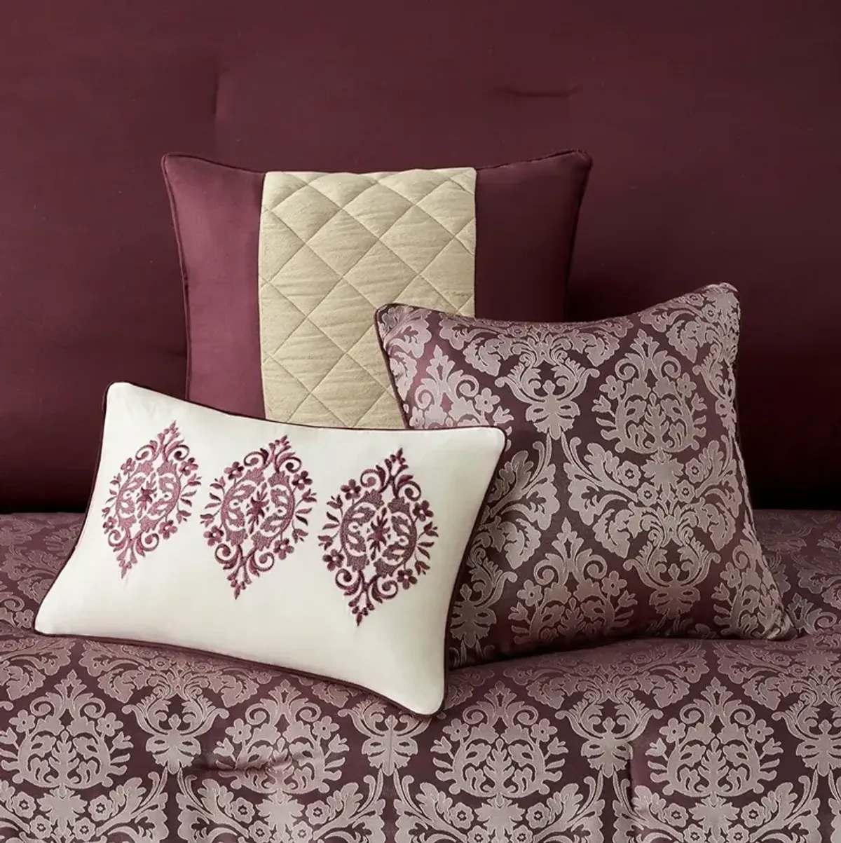 Gracie Mills Delilah 6 Piece Jacquard Comforter Set - Full/Queen