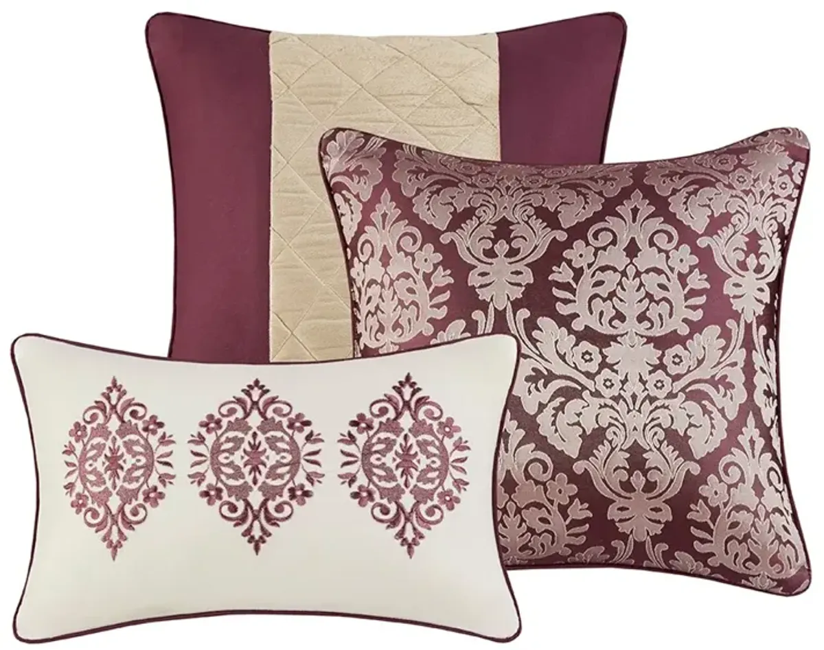 Gracie Mills Delilah 6 Piece Jacquard Comforter Set - Full/Queen