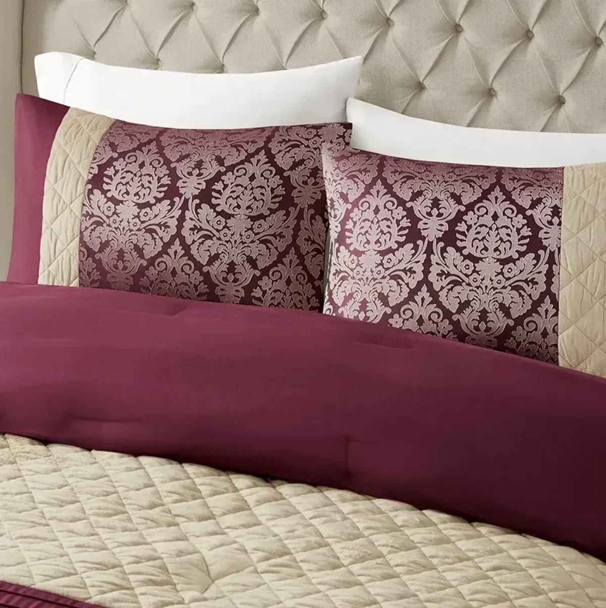 Gracie Mills Delilah 6 Piece Jacquard Comforter Set - Full/Queen