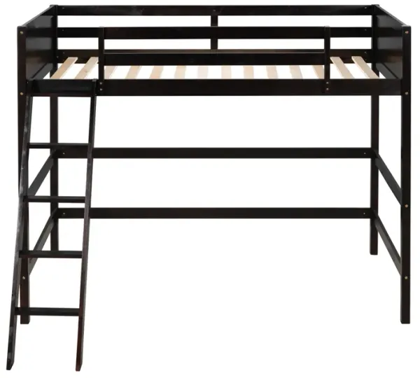Merax Solid Wood Twin Size Loft Bed with Ladder