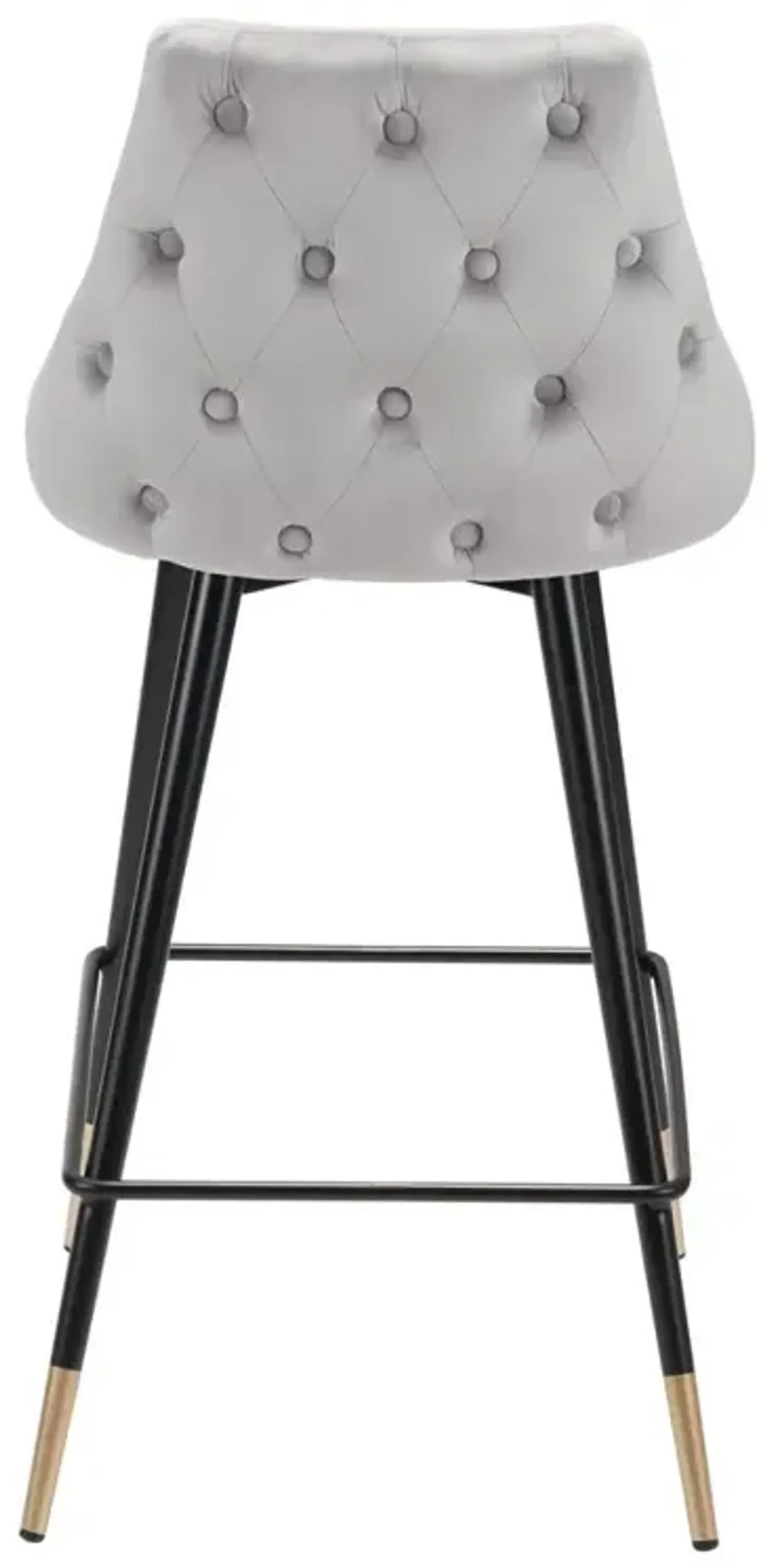 Belen Kox Piccolo Counter Chair, Gray Velvet, Belen Kox