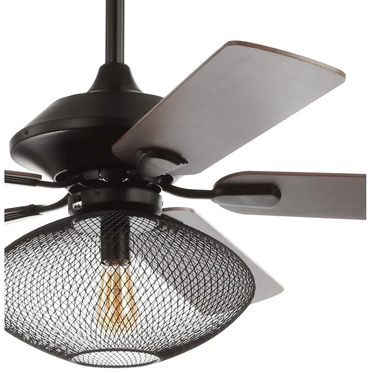 Clift 1-Light Mid-century LED Ceiling Fan With Remote